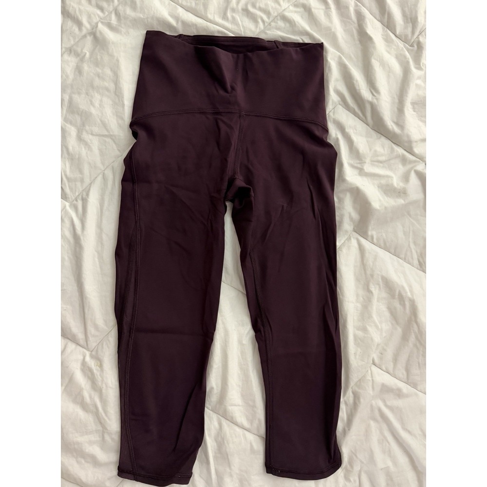 Lululemon Women Garnet Train Times Crop 17" Athletic Legging Size 2